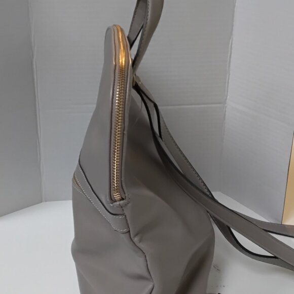 Vegan Leather/Faux Gray Pebble texture (a new day) backpack - Picture 6 of 11